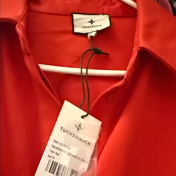 Tuckernuck Red Crepe Massey Dress M - Picture 5 of 5